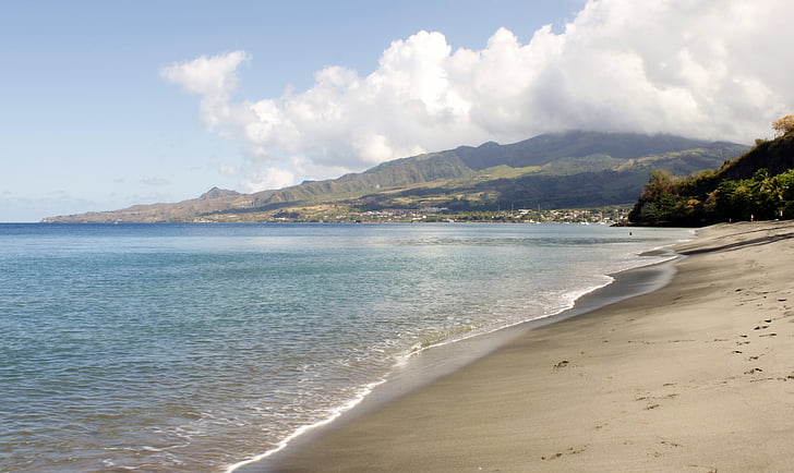 Martinique-on, hámozott, óceán, sziget, Beach, tenger, Karib-szigetek