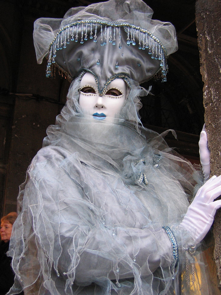 Karneval, Venecija, maska, kostim, maska, tajanstveni, karakter