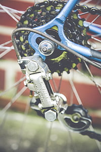 bicikala, bicikl, krom, klasični, čišćenje, kruna opremu, ciklus