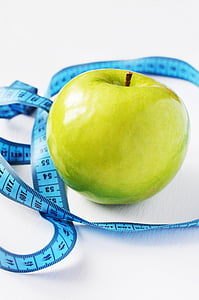 Poma, circumferència, dieta, mesura, mesura, normes, mida