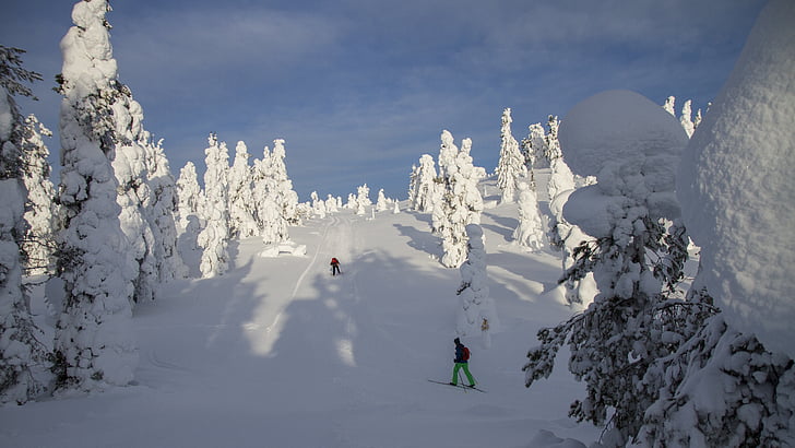 xuyên quốc gia trượt tuyết, Phần Lan, Lapland, wintry, tâm trạng mùa đông, lạnh, Äkäslompolo