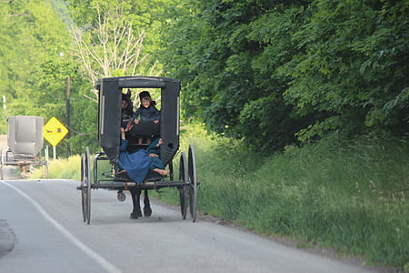 Amish oameni, Joe keim, Amish country, Amish buggy