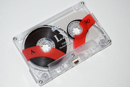 musik, Compact kassette, kassette, lyd, post, tape, magnetbånd