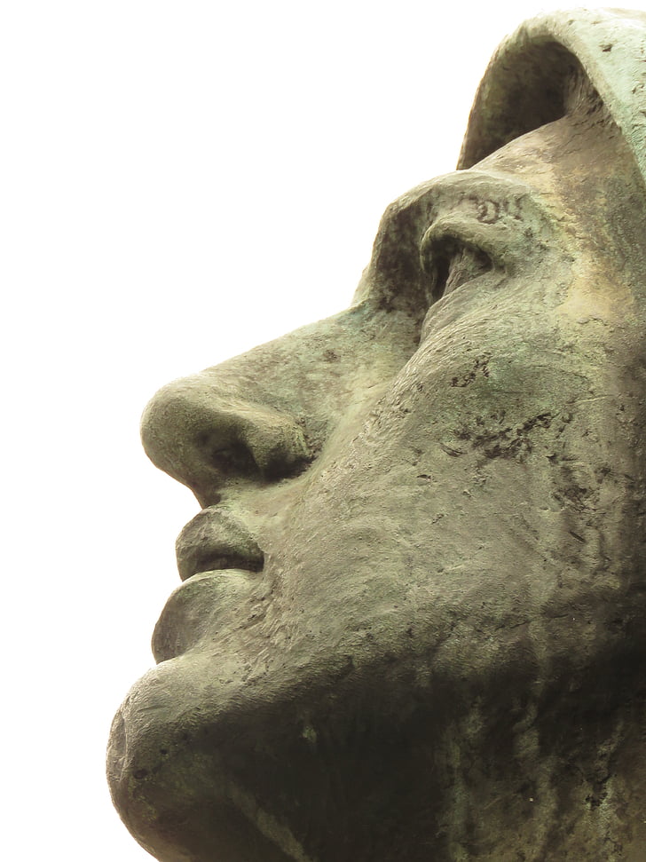 sculpture de Medellin, visage, Musée, culture, statue de, sculpture