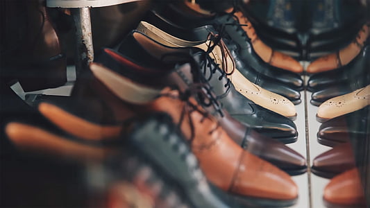 skor, läder, Oxfords, skor, skon, mode, Boot
