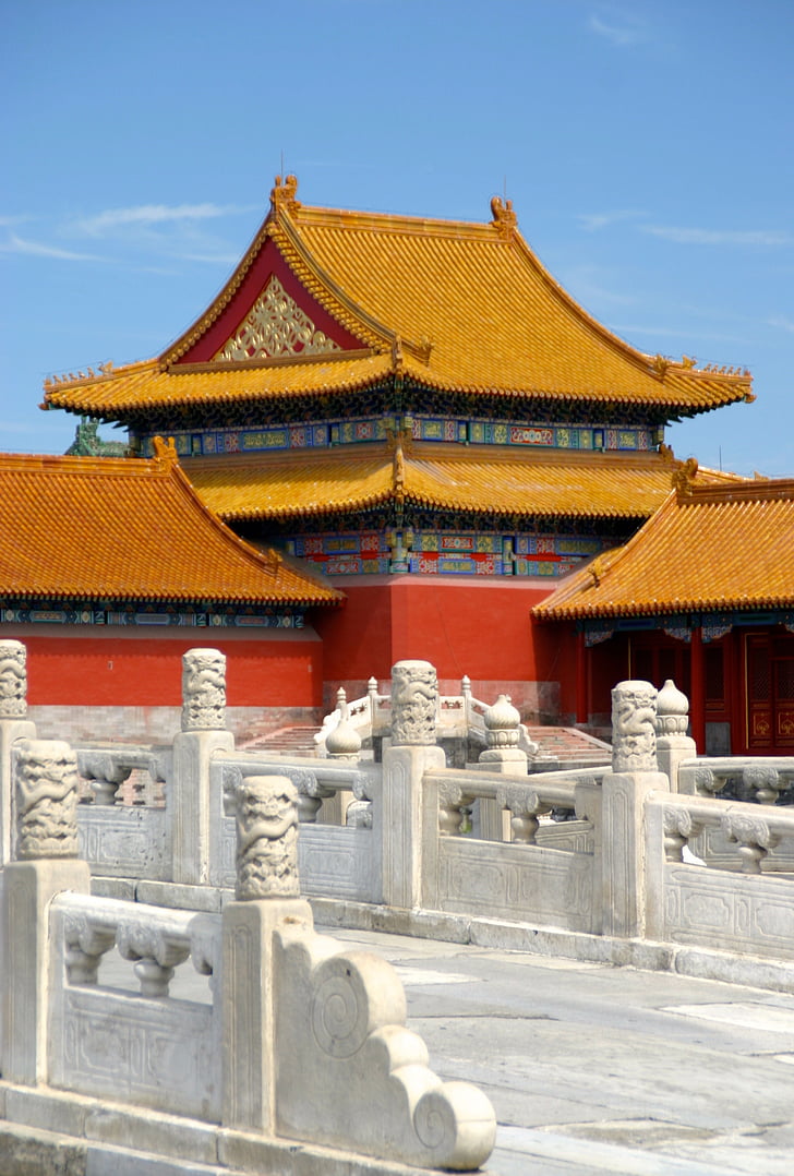 jumts, Ķīna, pūķis, Aizliegtā pilsēta, arhitektūra, Pekina, pils