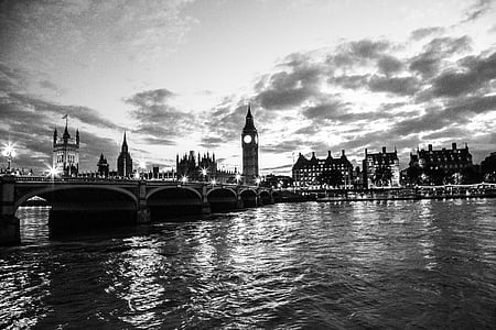 palace of westminster, big ben, london, england, scenery, city, buildings