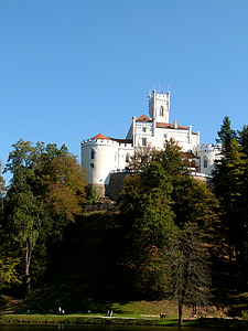 trakoscan, Castle, daya tarik, pemandangan, Kroasia