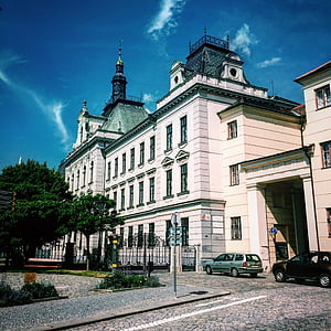 Tcheco, Kromeriz, edifício, República, Morávia, arquitetura, UNESCO