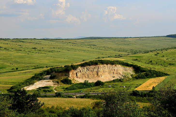 quarry, field, nature, transylvania
