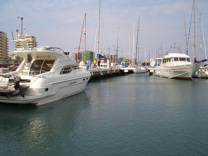 båter, Marina, Dock, vann, brygge, sjøen