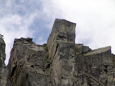 Noruega, Roca, preikestolen, lysefjorden, fiord, pedra, gris