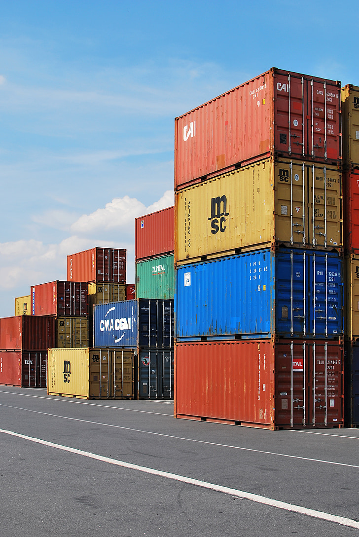 Moll, contenidor, exportació, càrrega, Portuària, transport de mercaderies, d'enviament