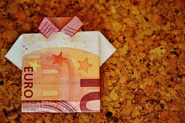 tagihan, Close-up, warna, Cork, mata uang, Euro, dilipat