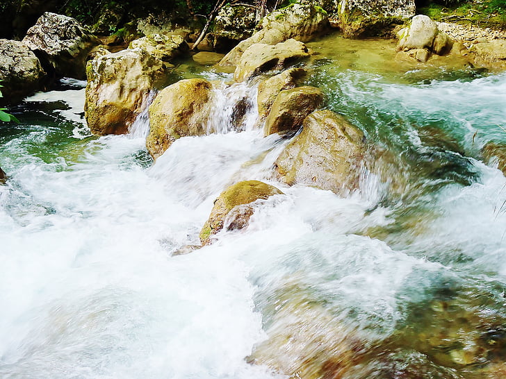 Drôme, soutěsky, podzim druise, řeka, voda, Příroda, aktuální