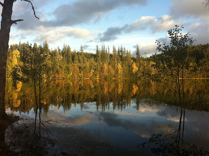 spegelsjö, landscapes, autumn