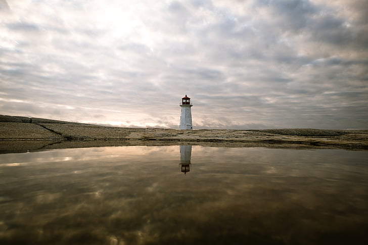 mare, ocean, apa, natura, reflecţie, Farul, punct de reper