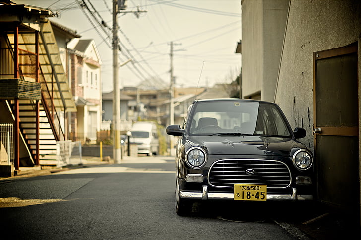 bil, Vintage, automatisk, Daihatsu, Japan, japansk, kjøretøy
