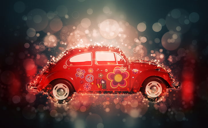 auton, Beetle, kuljetus, Vintage, Classic, VW, auto
