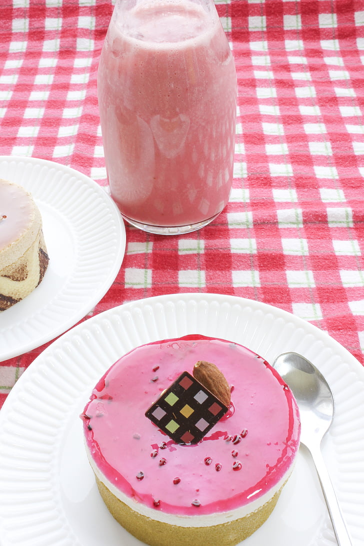 Cupcake, десерт, торта, розово, сладкарски, храна, Сладко