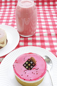 кекс, десерт, торт, розовый, кондитерские изделия, питание, сладкий