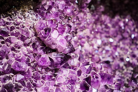 minerali, kamen, rock, mineralna, ametist, vijolična, cvet