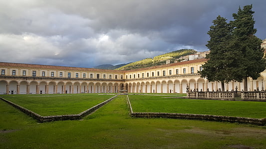 Chartreuse, Santo Laurensius, Padula, Salerno, selatan Italia, arsitektur, Eropa