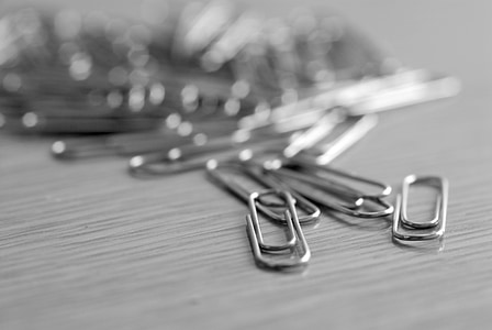 paper clip, office, stationery, desk, clip, connect, close-up
