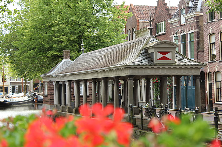 Gouda, lovísk rýb, História, historické centrum, Canal, Amsterdam, Architektúra
