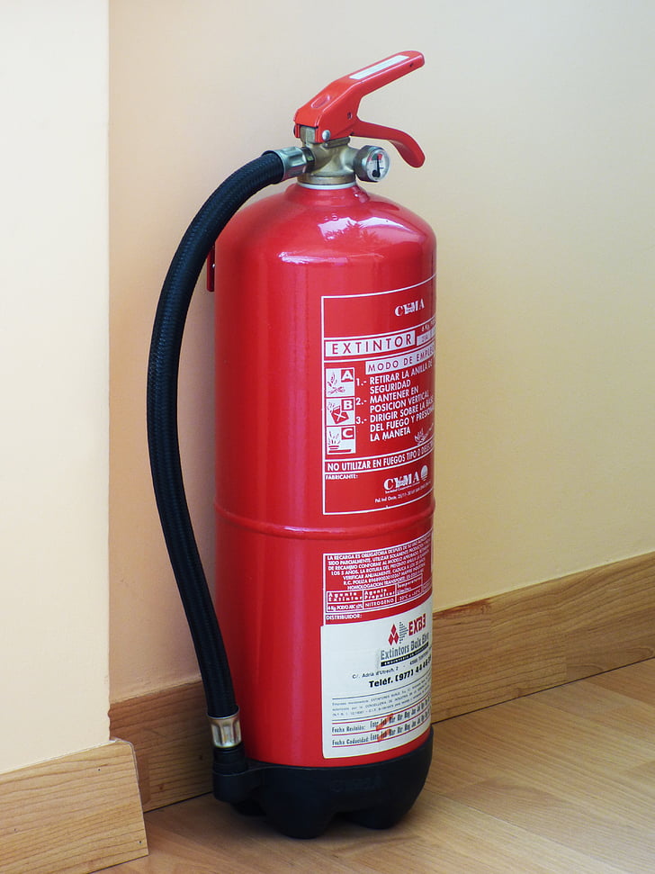 fire extinguisher, fire, security, prevention