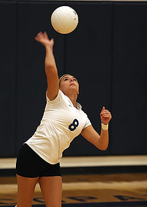 volleyball, player, girl, volley, athlete, action, ball