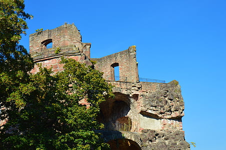 Heidelberg, Castle, Heidelberger schloss, Saksamaa, hoone, arhitektuur, häving