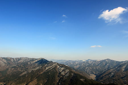 Berg, Wahl, Gangwon-do, Wolke, Himmel, Landschaft, Spitzen