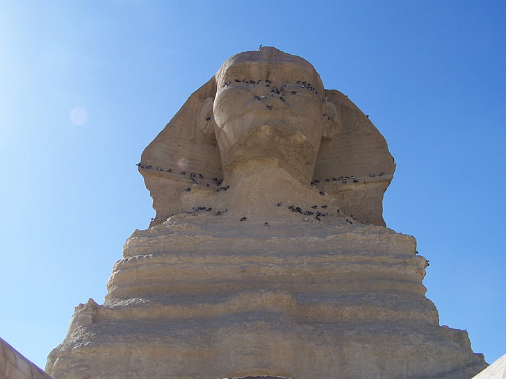 Sfinga, Giza, Egypt, Sphinx, Cairo, Egyptský, Desert