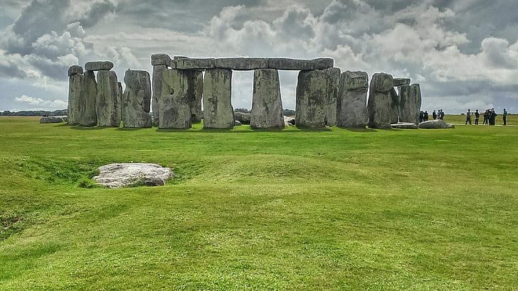 Egyesült Királyság, Stonehenge, ősi civilizáció, fű, beépített szerkezet, történelem, nap