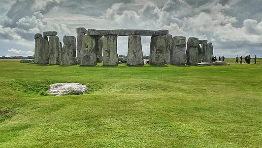 Великобритания, Стоунхендж, древние цивилизации, трава, Встроенный структура, История, день