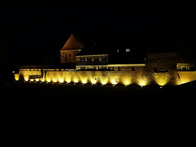 Castle, Danau dusia, arsitektur, Monumen, Polandia, tembok pertahanan, Torun