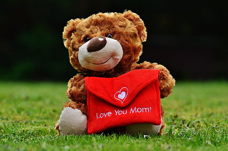 αρκουδάκι, ημέρα της μητέρας, Αγάπη, μαμά, Ευχετήρια κάρτα, μητέρα, Καλώς όρισες