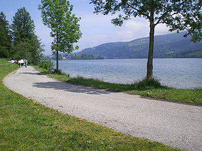 Schliersee, Alpių, kelio, ežeras, Gamta, lauke, vasaros