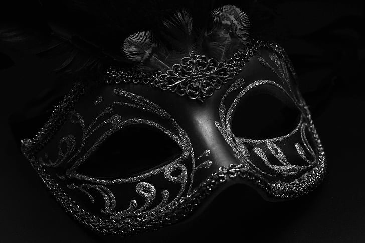 maska, Karneval, Benátky, tajomný, Zavrieť, Romance, karnevalom