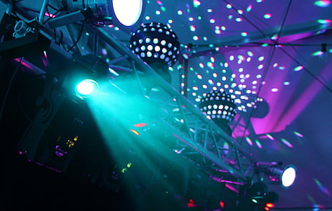 DJ, дискотека, освітлення, партія, святкування, музика, Нічний клуб