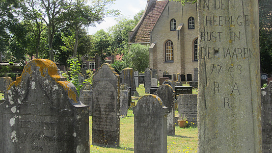 mezarlığı, Vlieland, Balina kemik, anıt
