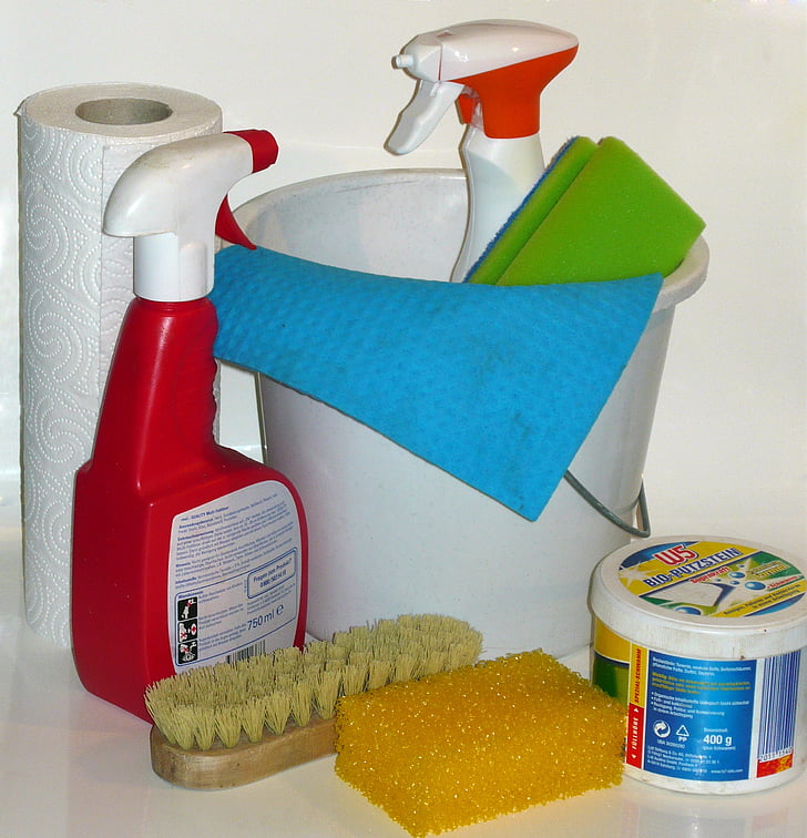 valyti, padaryti švarus, valymo medžiagos, frühjahrsputz, Švara