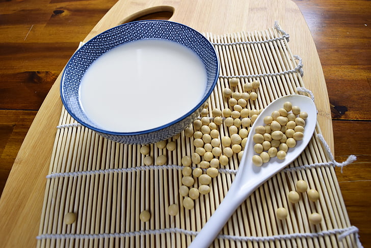 soja, soja., sojino mlijeko, 黄豆, 豆浆, hrana, drvo - materijal