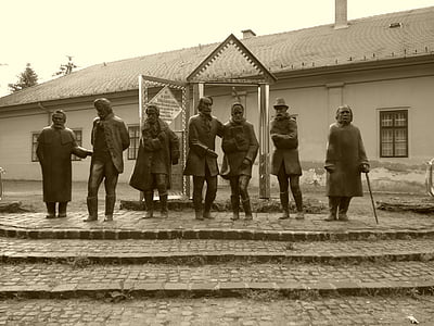 Nagykőrös, Socha, bronz, učiteľského zboru, Ulica socha, pamiatka, kov