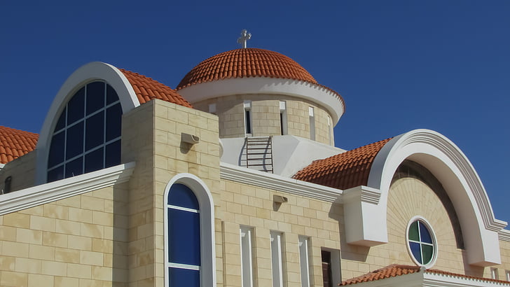 Cypern, Xylofagou, kyrkan, Dome