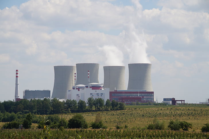 Temeli, centralei nucleare, sudul Boemiei, Republica Cehă
