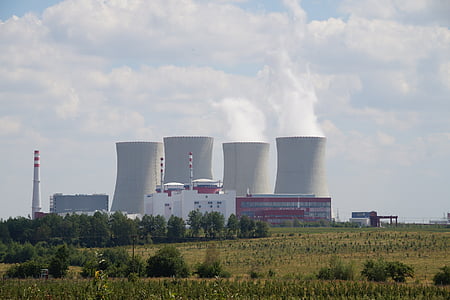 Temelin, pianta di energia nucleare, Boemia meridionale, Repubblica Ceca