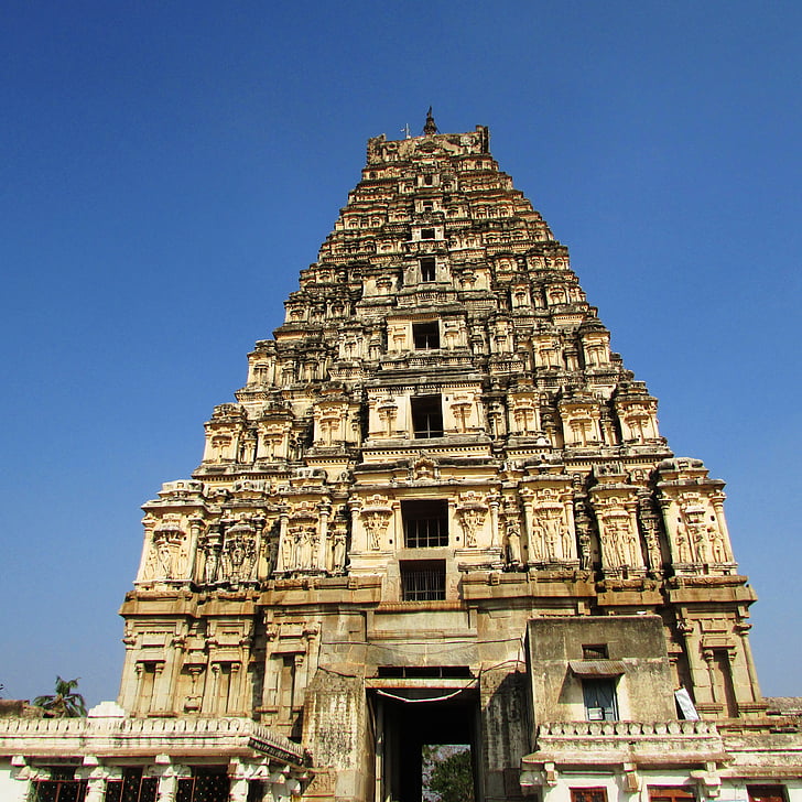Ruins, virupaksha templis, hampi, Indija, orientieris, kultūra, drupas