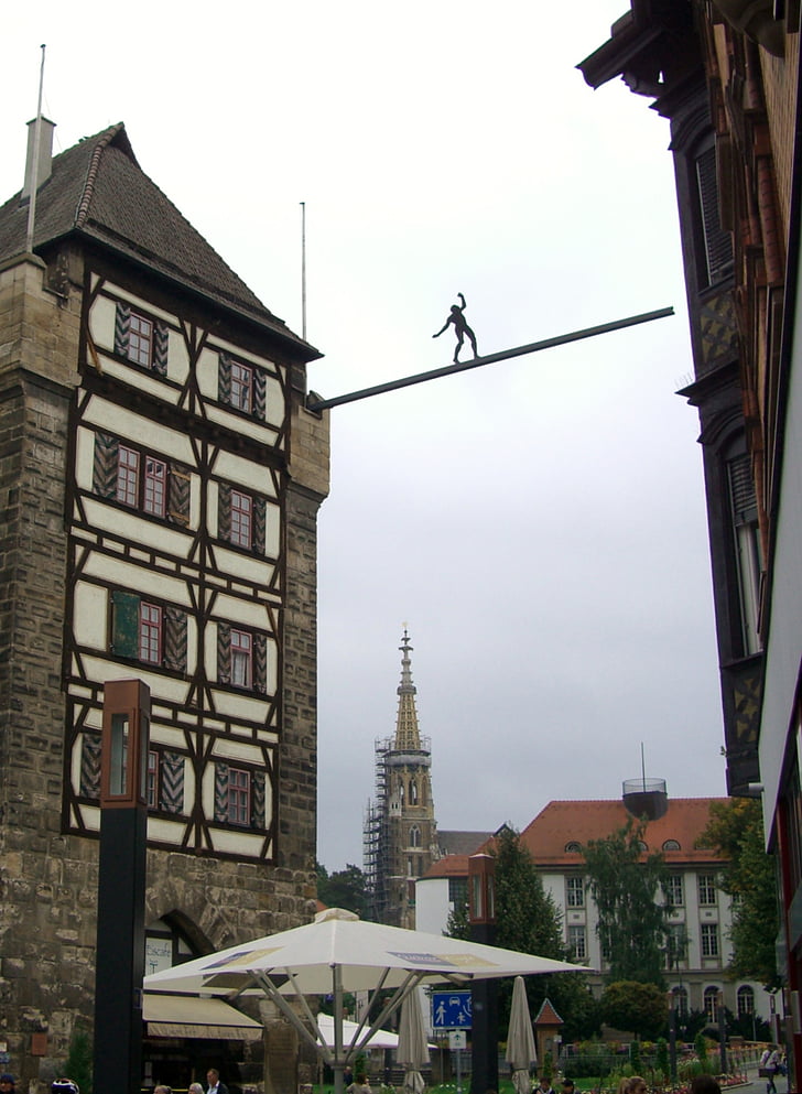 Tower, ristikon, schelztorturm, Skywalker, Art, Steeple, Frauenkirche